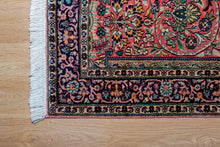 Load image into Gallery viewer, Kashmir Silk Rug – Coral Blossom Garden
