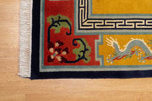 Load image into Gallery viewer, Tibetan Wool Rug with Celestial Dragons
