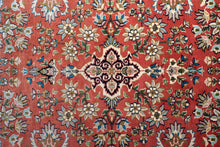 Load image into Gallery viewer, Persimmon Bloom Kashan Silk Carpet

