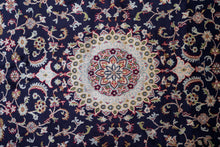 Load image into Gallery viewer, Kashmir Silk Rug – Midnight Medallion Bloom
