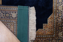 Load image into Gallery viewer, Midnight Medallion Qum Silk Rug
