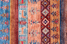 Load image into Gallery viewer, Ivory Framed Afghan Zeigler Rug

