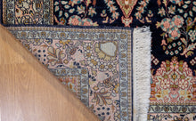 Load image into Gallery viewer, Kashmir Silk Rug – Midnight Garden
