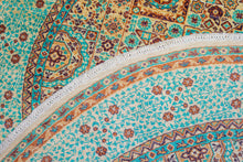 Load image into Gallery viewer, Round Turquoise Medallion Afghan Zeigler
