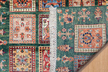 Load image into Gallery viewer, Emerald Garden Panel Afghan Zeigler Rug
