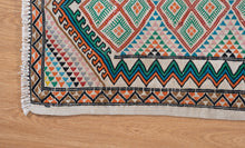 Load image into Gallery viewer, Handwoven Geometric Moroccan Kilim Rug

