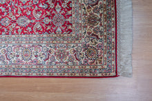 Load image into Gallery viewer, Crimson Floral Kashmiri Silk Carpet
