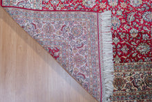 Load image into Gallery viewer, Crimson Floral Kashmiri Silk Carpet
