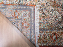 Load image into Gallery viewer, Sunburst Medallion Kashmiri Silk Rug
