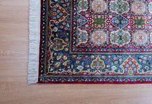 Load image into Gallery viewer, Rare Tribal Motif Kashmiri Silk Rug
