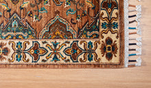 Load image into Gallery viewer, Rust Coral Medallion Afghan Ziegler Runner
