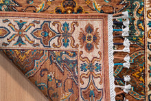 Load image into Gallery viewer, Rust Coral Medallion Afghan Ziegler Runner
