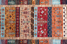 Load image into Gallery viewer, Color-Block Tribal Zeigler Afghan Runner
