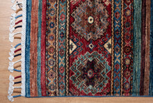 Load image into Gallery viewer, Tribal Stripe Zeigler Afghan Rug
