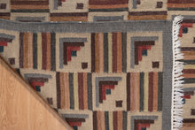 Load image into Gallery viewer, Heritage Stair-Step Wool Dhurrie Rug
