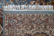 Load image into Gallery viewer, Regal Blue Medallion Indian Rug
