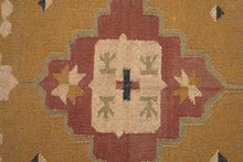 Load image into Gallery viewer, Tribal Motif Handwoven Wool Dhurrie
