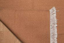 Load image into Gallery viewer, Terracotta Flatweave Wool Dhurrie Rug

