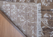 Load image into Gallery viewer, Handmade Wool &amp; Bamboo Silk Carpet – Luxury Damask Rug for Living Room &amp; Bedroom
