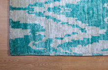 Load image into Gallery viewer, Aqua Mirage – Handmade Wool &amp; Bamboo Silk Rug
