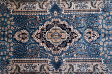 Load image into Gallery viewer, Royal Blue Medallion Wool Rug
