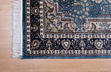 Load image into Gallery viewer, Royal Blue Medallion Wool Rug
