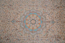 Load image into Gallery viewer, Large Floral Medallion Kashmiri Silk Rug
