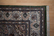 Load image into Gallery viewer, Regal Green Medallion Kashan Rug
