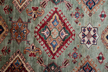 Load image into Gallery viewer, Pastel Sage Zeigler Afghan Rug
