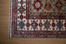 Load image into Gallery viewer, Pastel Sage Zeigler Afghan Rug
