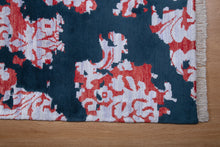 Load image into Gallery viewer, Crimson Baroque Wool &amp; Bamboo Silk Rug

