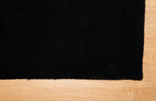Load image into Gallery viewer, Midnight Black Bamboo Silk Rug
