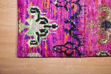 Load image into Gallery viewer, Recycled Saree Silk Indian Rug
