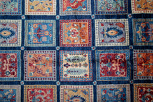 Load image into Gallery viewer, Midnight Garden Panel Afghan Ziegler Rug
