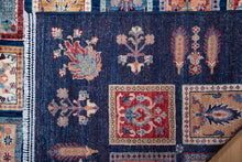 Load image into Gallery viewer, Midnight Garden Panel Afghan Ziegler Rug
