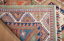 Load image into Gallery viewer, Sage Diamond Medallion Afghan Ziegler Rug
