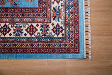 Load image into Gallery viewer, Sky Blue Tribal Afghan Ziegler Rug
