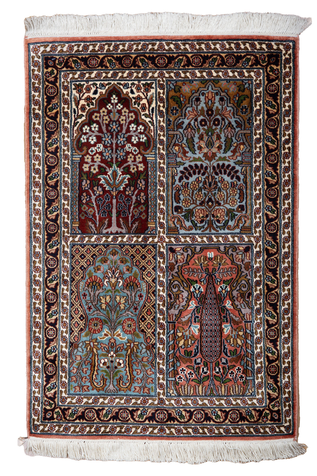 Kashmir Silk Rug – Four Seasons Garden