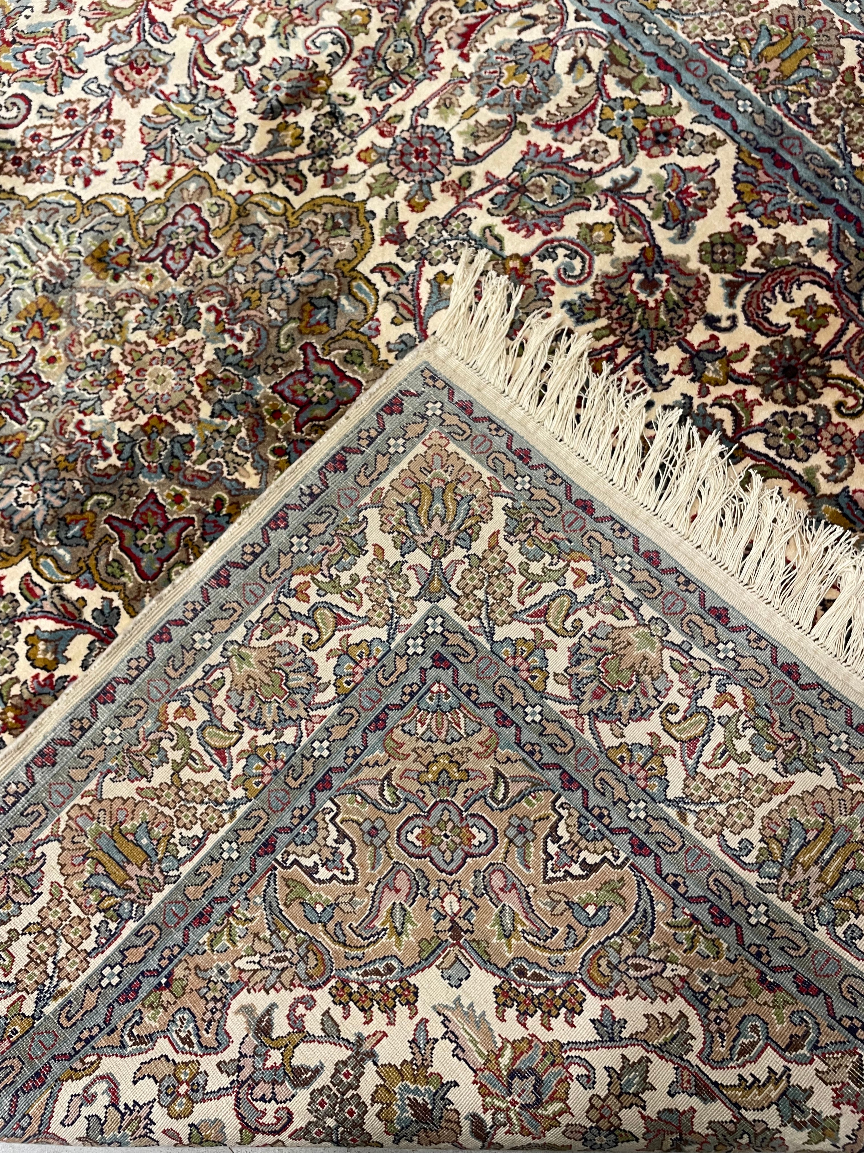 Kashmiri Kashan Silk Rug
