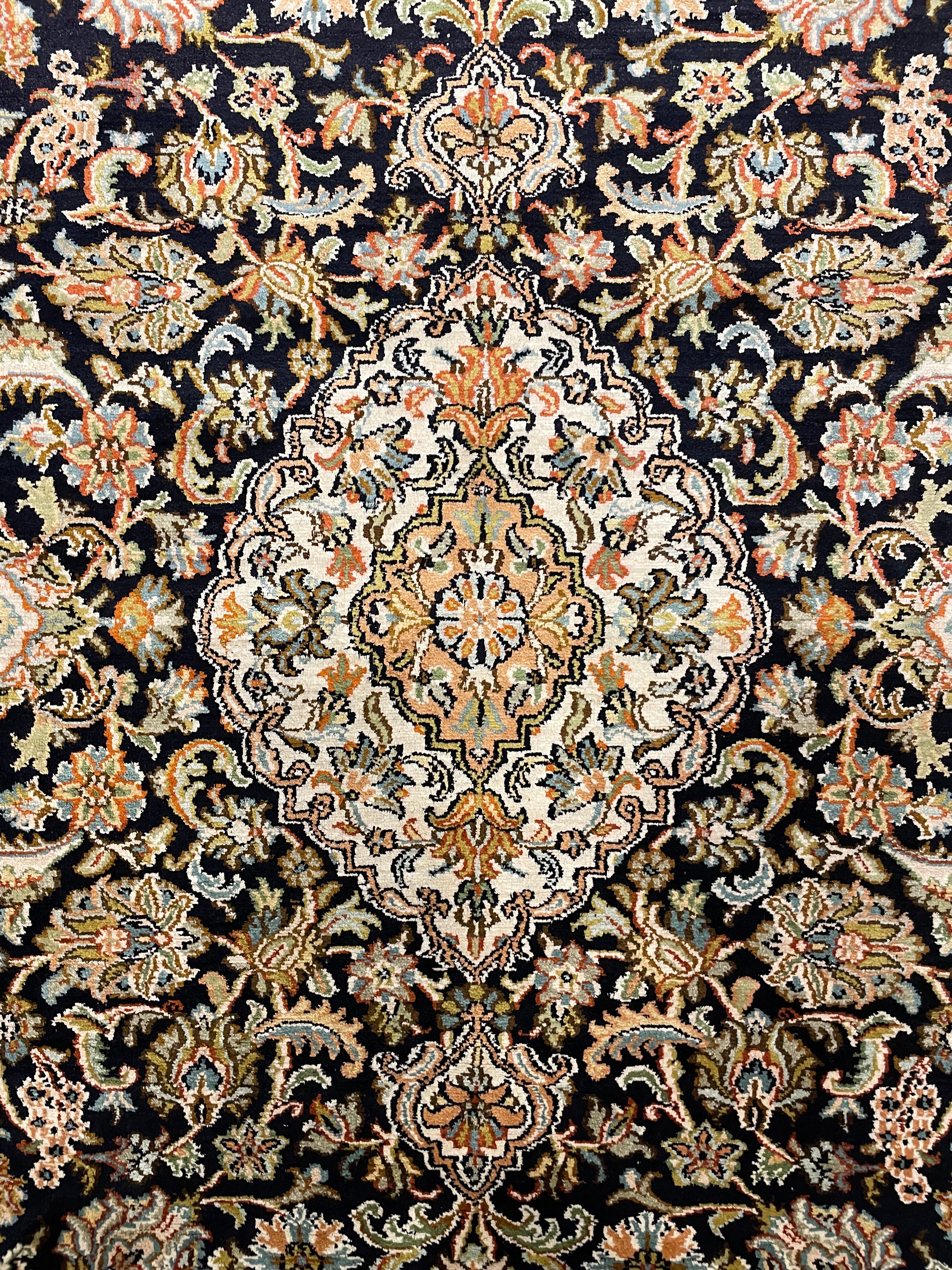 Kashan Silk Carpet
