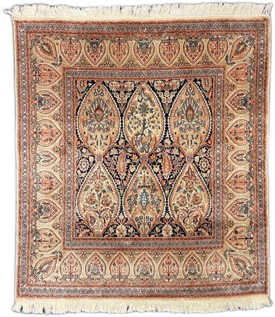Shamadar Kashan Pure Silk