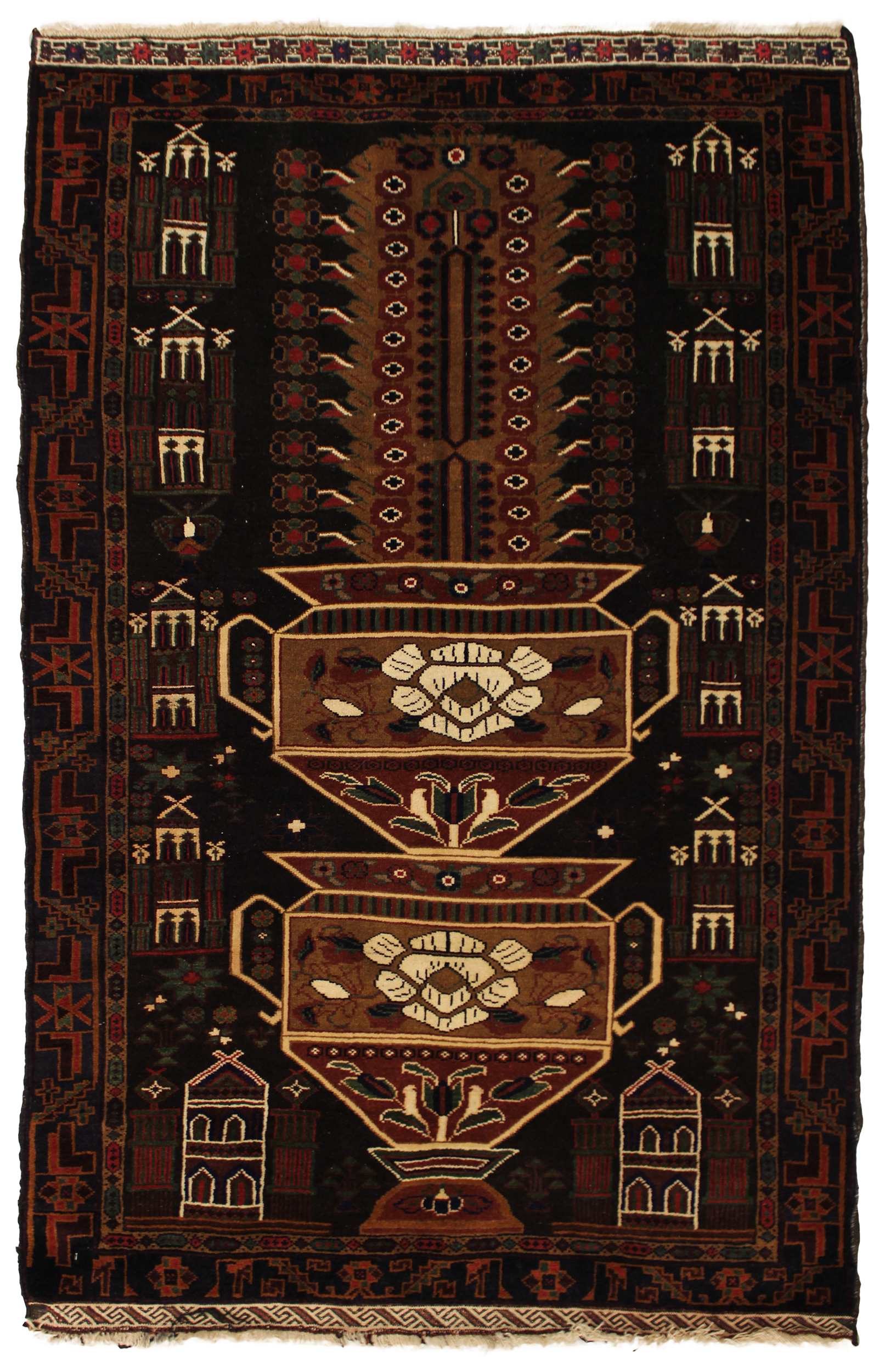 Afghani Vase Rug